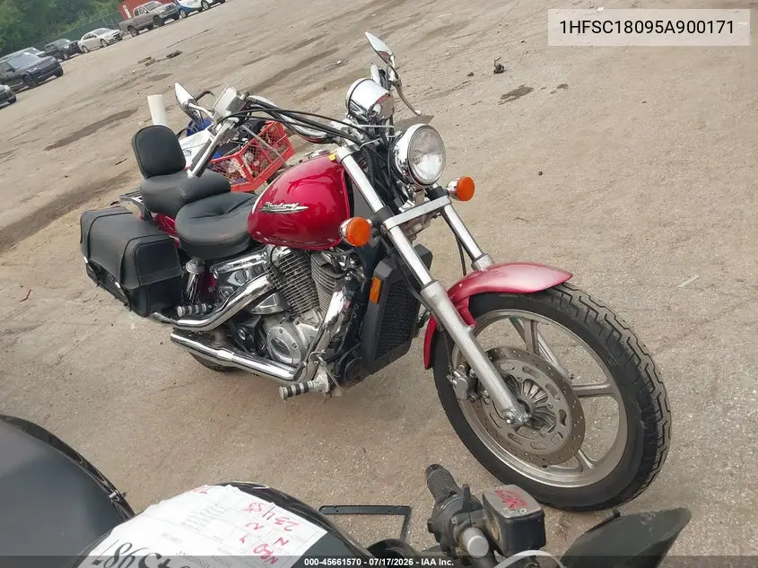 2005 Honda Vt1100 C VIN: 1HFSC18095A900171 Lot: 45661570