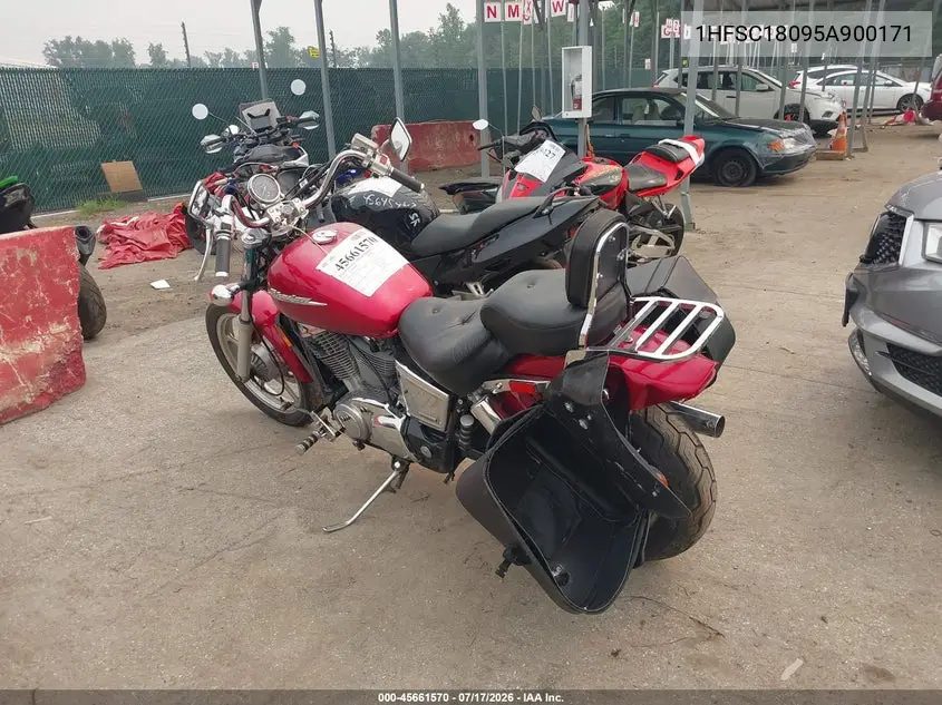 2005 Honda Vt1100 C VIN: 1HFSC18095A900171 Lot: 45661570