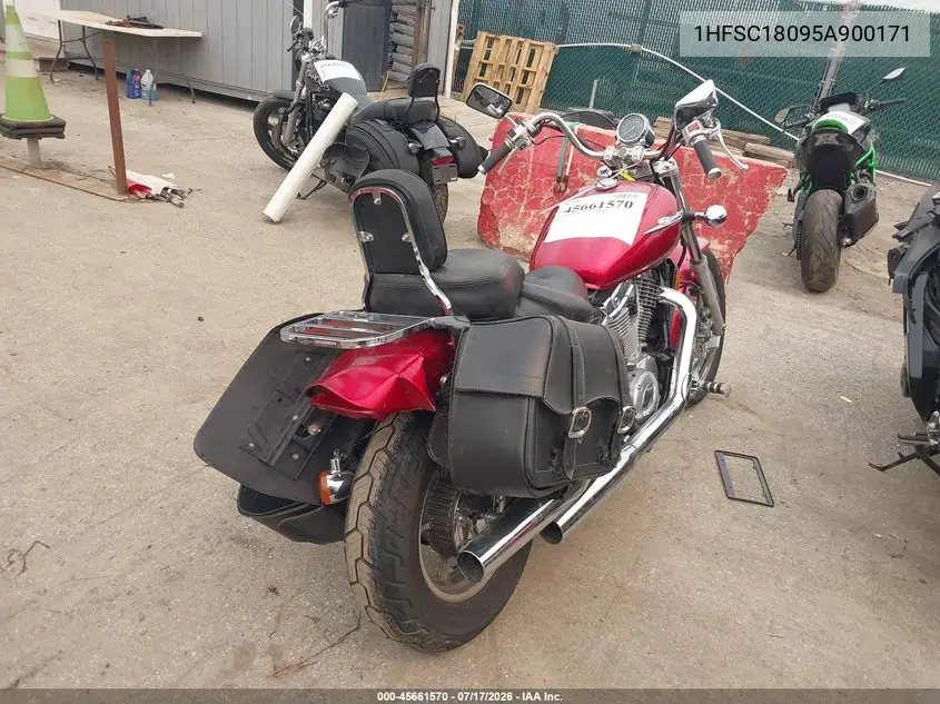 2005 Honda Vt1100 C VIN: 1HFSC18095A900171 Lot: 45661570