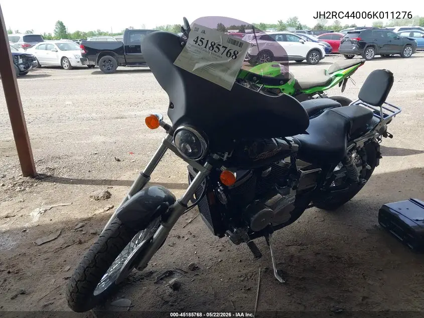 2006 Honda Vt750 C VIN: JH2RC44006K011276 Lot: 45185768