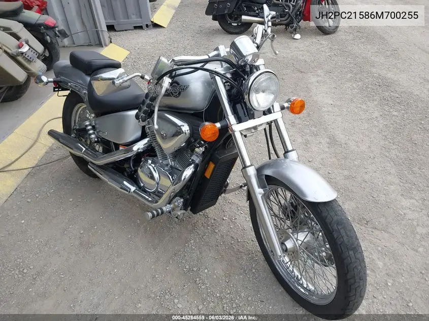2006 Honda Vt600 Cd VIN: JH2PC21586M700255 Lot: 45264559