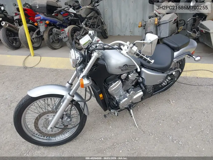 2006 Honda Vt600 Cd VIN: JH2PC21586M700255 Lot: 45264559