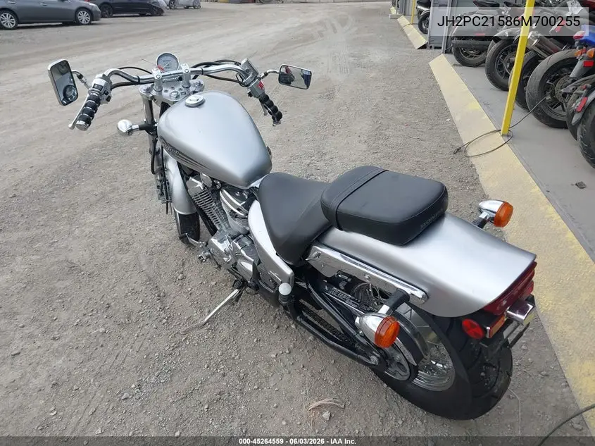 2006 Honda Vt600 Cd VIN: JH2PC21586M700255 Lot: 45264559