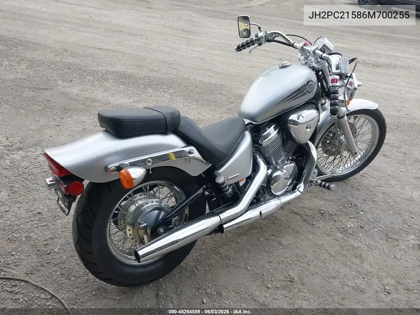 2006 Honda Vt600 Cd VIN: JH2PC21586M700255 Lot: 45264559