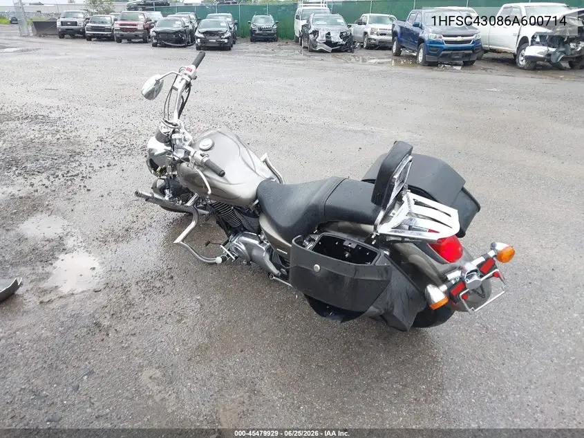 2006 Honda Vt1100 C2 VIN: 1HFSC43086A600714 Lot: 45479929