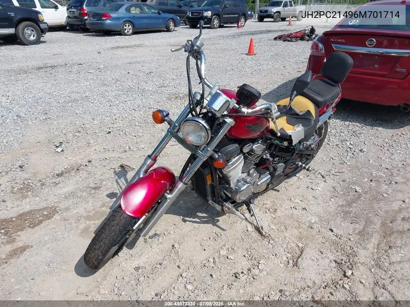 2006 Honda Vt600 Cd VIN: JH2PC21496M701714 Lot: 45573330