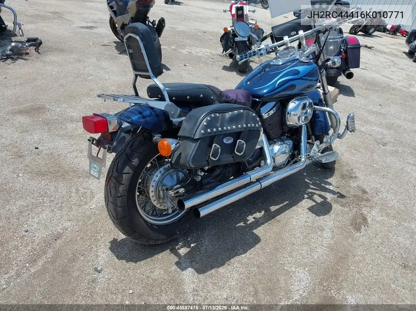 2006 Honda Vt750 Cda VIN: JH2RC44416K010771 Lot: 45587475