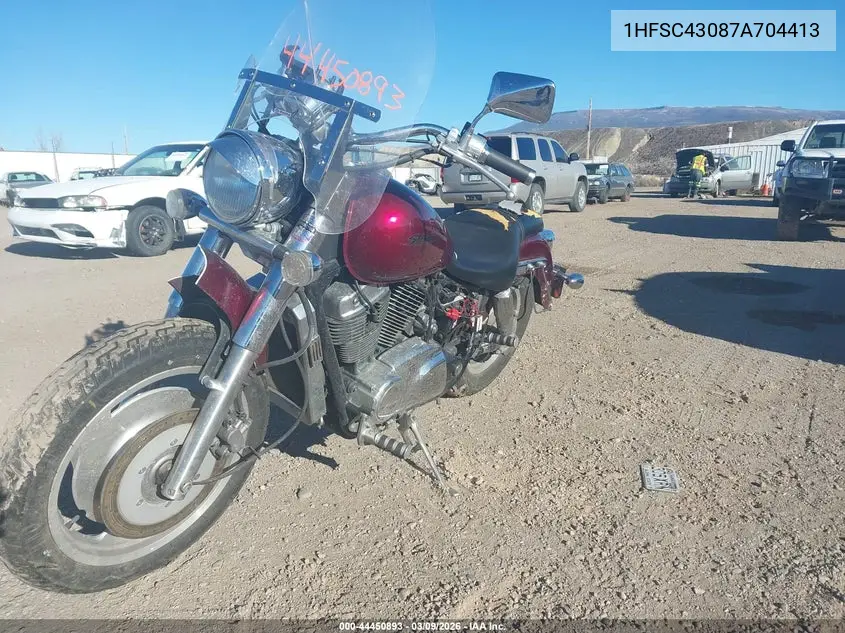 2007 Honda Vt1100 C2 VIN: 1HFSC43087A704413 Lot: 44450893