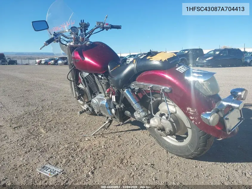 2007 Honda Vt1100 C2 VIN: 1HFSC43087A704413 Lot: 44450893