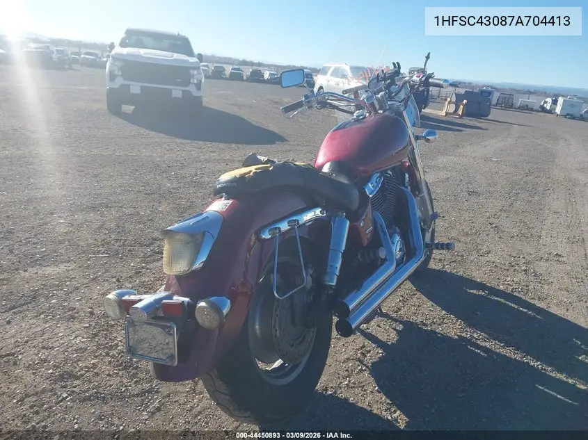 2007 Honda Vt1100 C2 VIN: 1HFSC43087A704413 Lot: 44450893