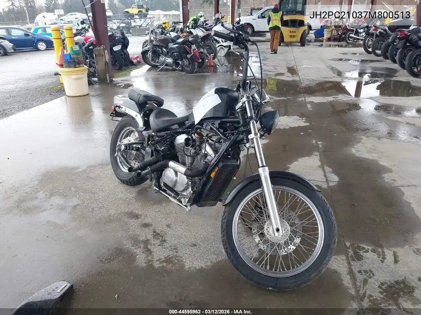 2007 Honda Vt600 C VIN: JH2PC21037M800513 Lot: 44595962