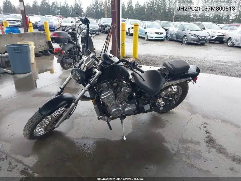 2007 Honda Vt600 C VIN: JH2PC21037M800513 Lot: 44595962