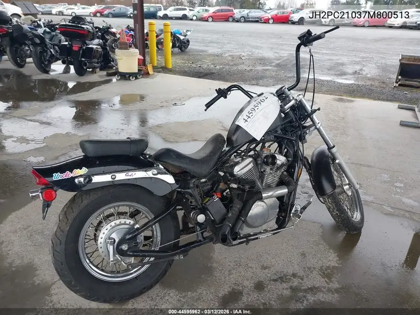 2007 Honda Vt600 C VIN: JH2PC21037M800513 Lot: 44595962