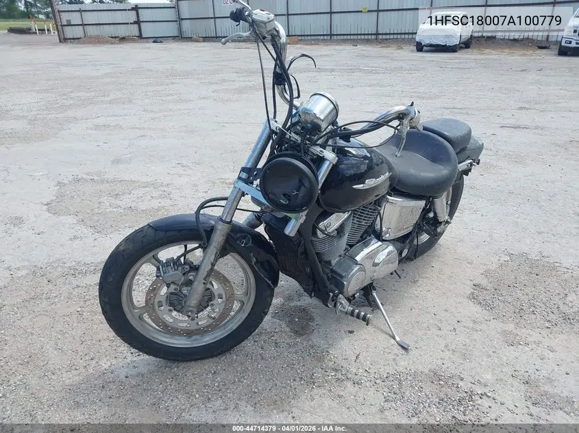 2007 Honda Vt1100 C VIN: 1HFSC18007A100779 Lot: 44714379