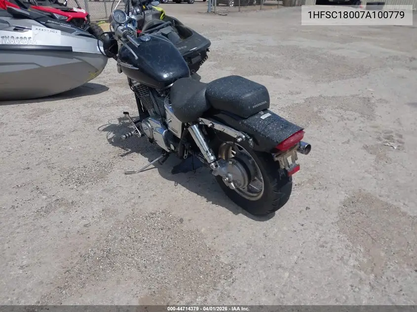 2007 Honda Vt1100 C VIN: 1HFSC18007A100779 Lot: 44714379