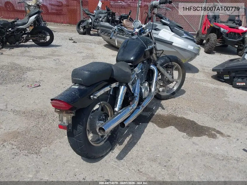 2007 Honda Vt1100 C VIN: 1HFSC18007A100779 Lot: 44714379