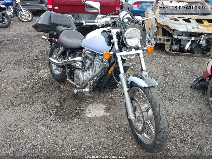 2007 Honda Vt1100 C VIN: 1HFSC18027A101397 Lot: 45186235