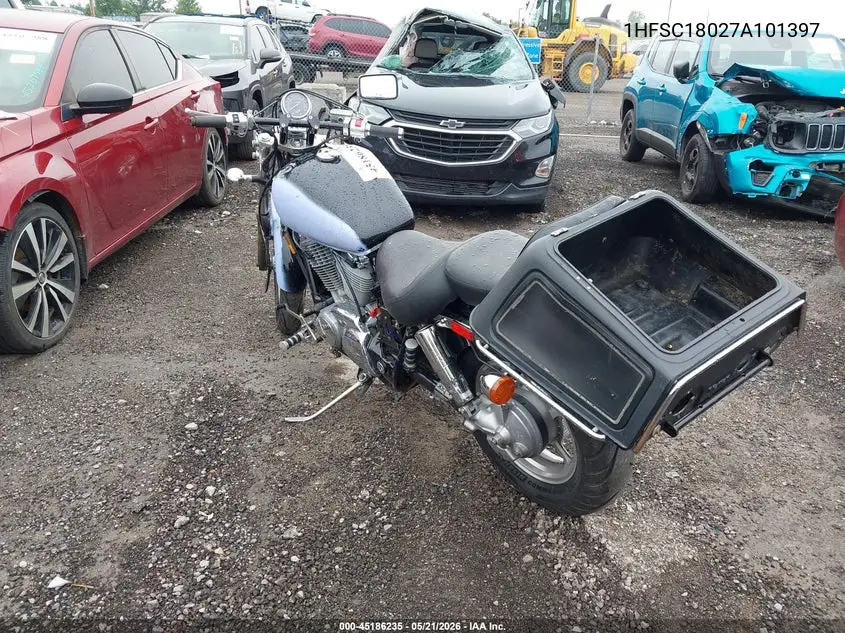2007 Honda Vt1100 C VIN: 1HFSC18027A101397 Lot: 45186235