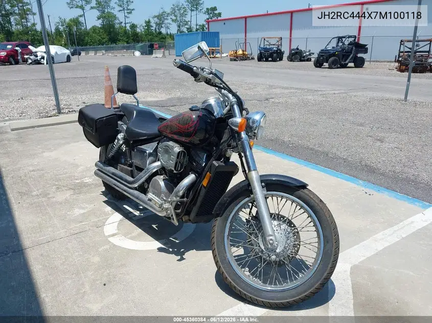 2007 Honda Vt750 Dc VIN: JH2RC444X7M100118 Lot: 45360384