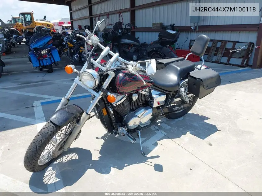 2007 Honda Vt750 Dc VIN: JH2RC444X7M100118 Lot: 45360384