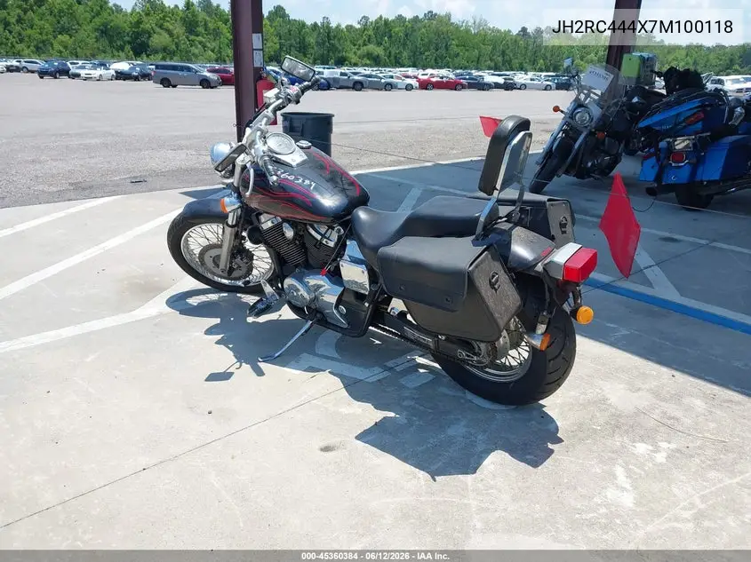 2007 Honda Vt750 Dc VIN: JH2RC444X7M100118 Lot: 45360384