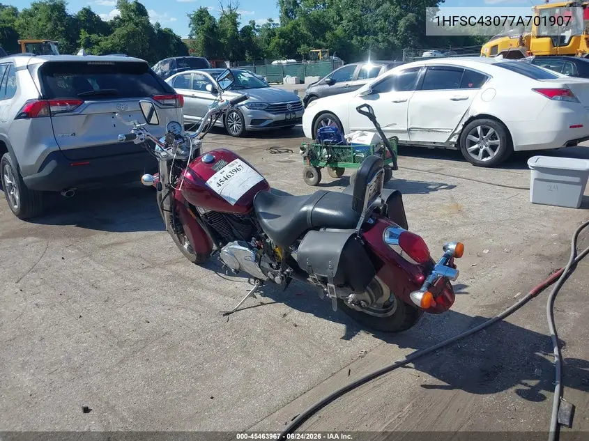 2007 Honda Vt1100 C2 VIN: 1HFSC43077A701907 Lot: 45463967