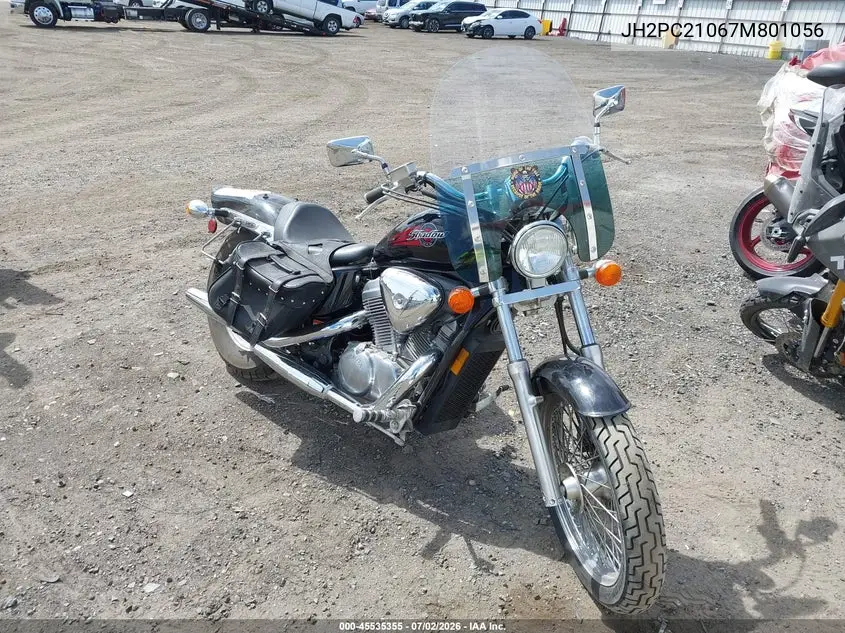 2007 Honda Vt600 C VIN: JH2PC21067M801056 Lot: 45535355