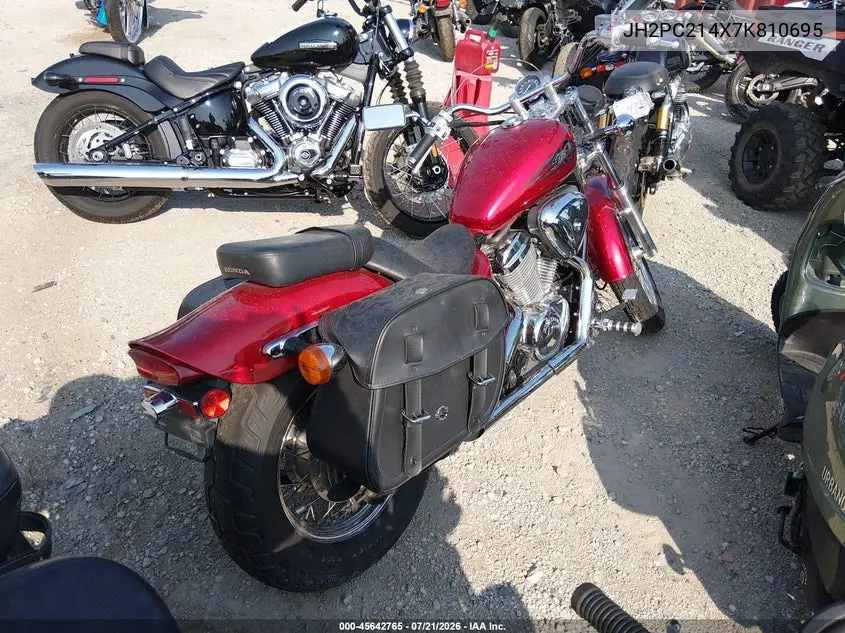 2007 Honda Vt600 Cd VIN: JH2PC214X7K810695 Lot: 45642765