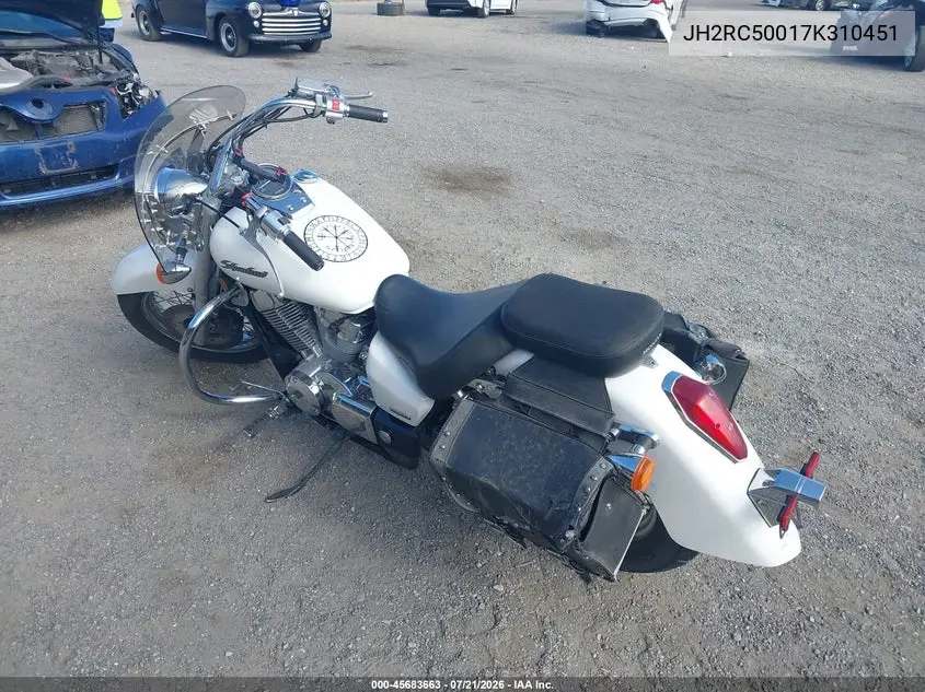 2007 Honda Vt750 VIN: JH2RC50017K310451 Lot: 45683663