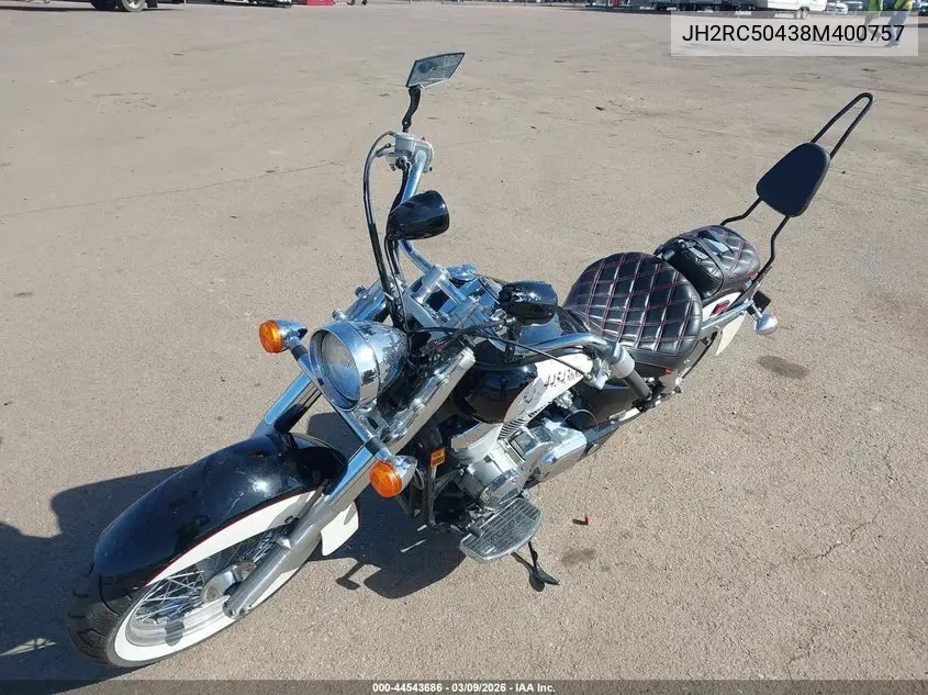 2008 Honda Vt750 Ca VIN: JH2RC50438M400757 Lot: 44543686