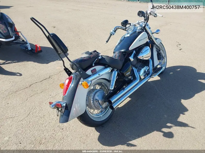 2008 Honda Vt750 Ca VIN: JH2RC50438M400757 Lot: 44543686