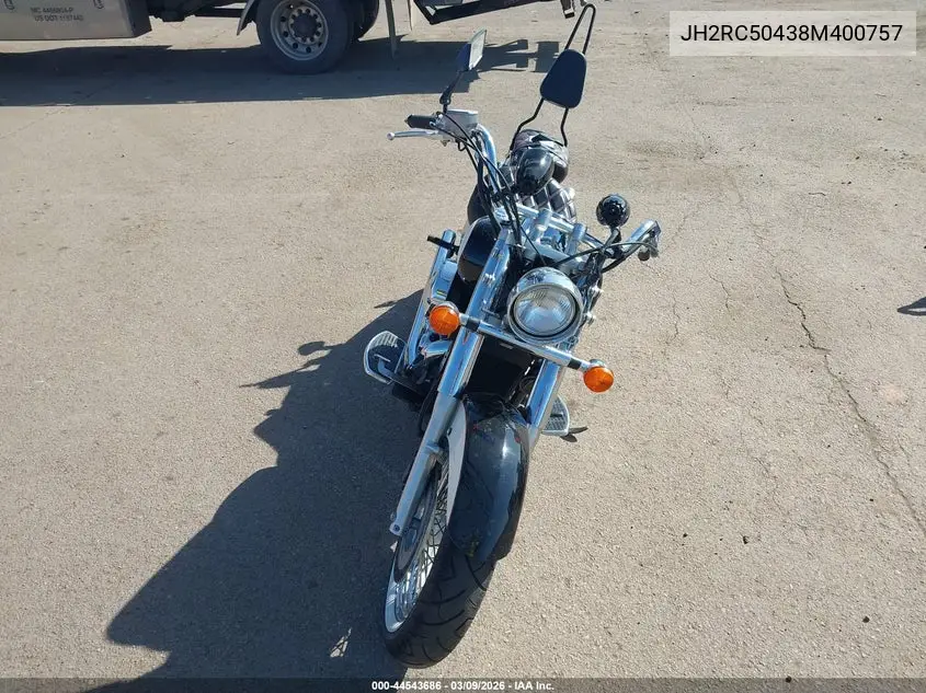 2008 Honda Vt750 Ca VIN: JH2RC50438M400757 Lot: 44543686