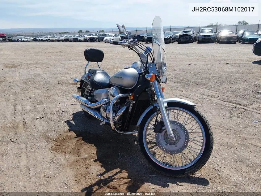 2008 Honda Vt750 C2 VIN: JH2RC53068M102017 Lot: 45487205