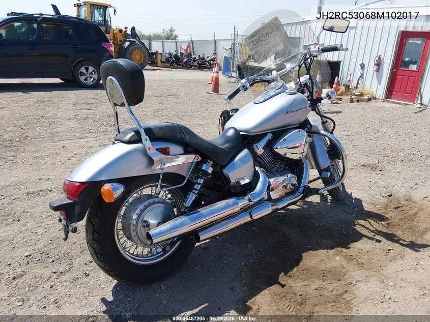 2008 Honda Vt750 C2 VIN: JH2RC53068M102017 Lot: 45487205