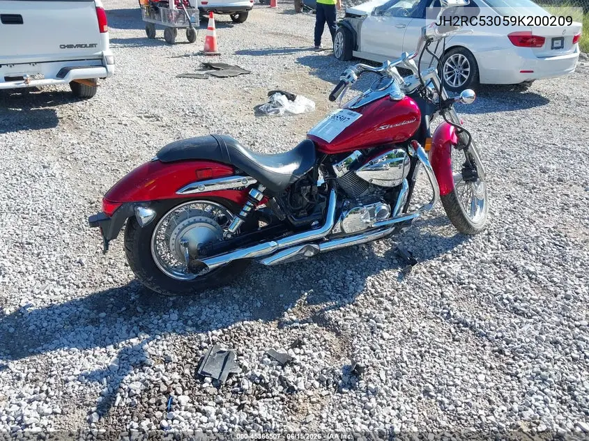 2009 Honda Vt750 C2 VIN: JH2RC53059K200209 Lot: 45365507