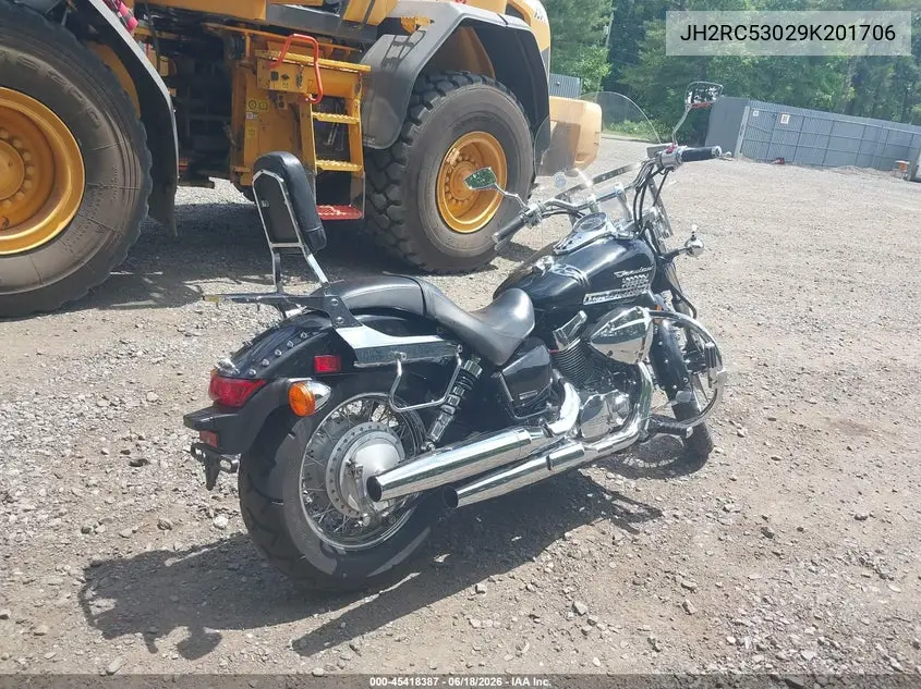2009 Honda Vt750 C2 VIN: JH2RC53029K201706 Lot: 45418387