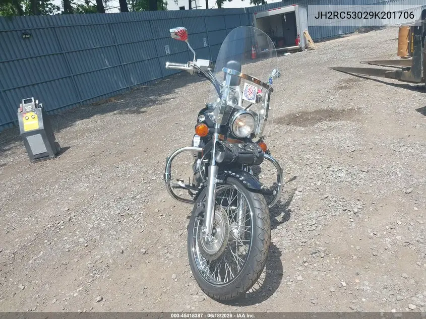 2009 Honda Vt750 C2 VIN: JH2RC53029K201706 Lot: 45418387