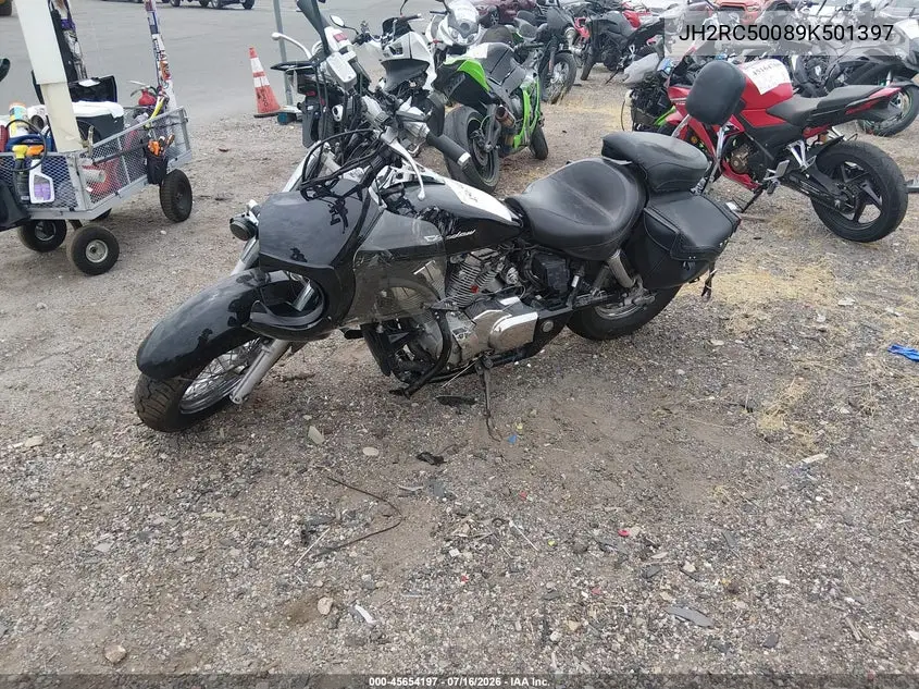2009 Honda Vt750 C VIN: JH2RC50089K501397 Lot: 45654197