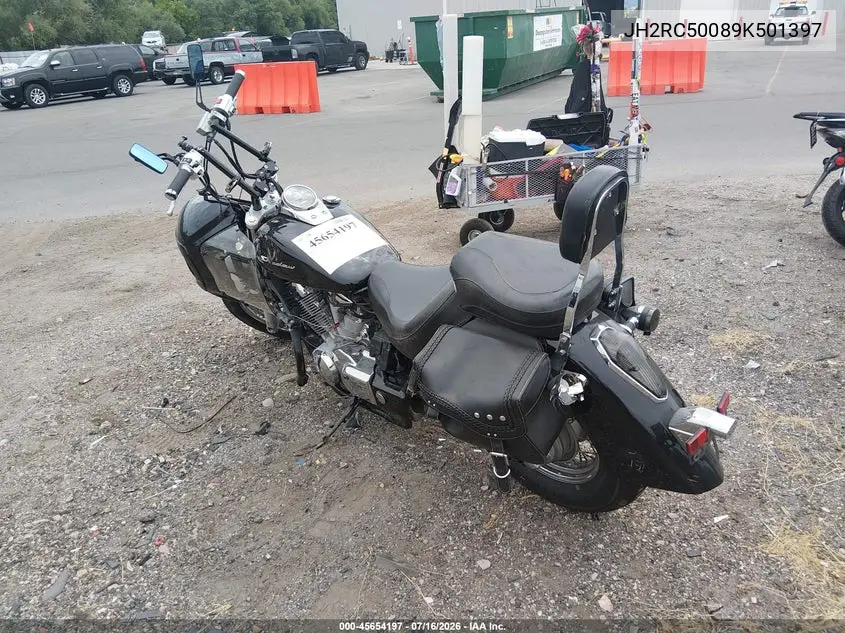 2009 Honda Vt750 C VIN: JH2RC50089K501397 Lot: 45654197