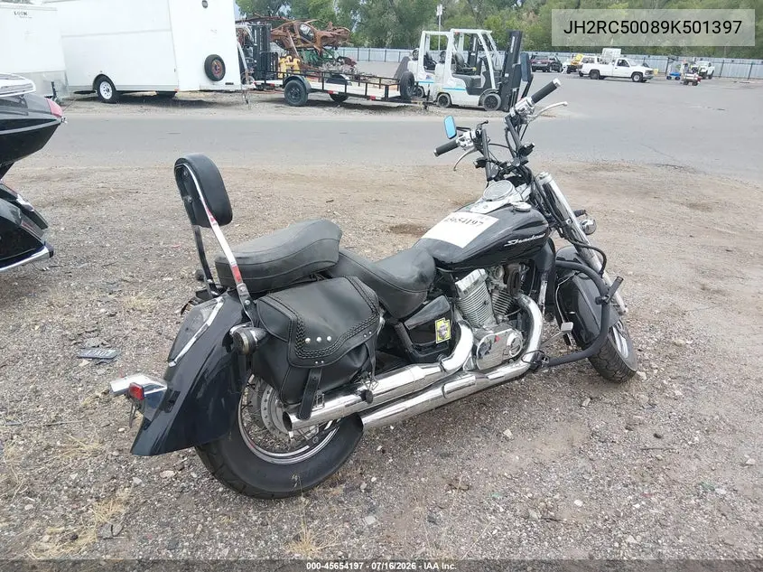 2009 Honda Vt750 C VIN: JH2RC50089K501397 Lot: 45654197