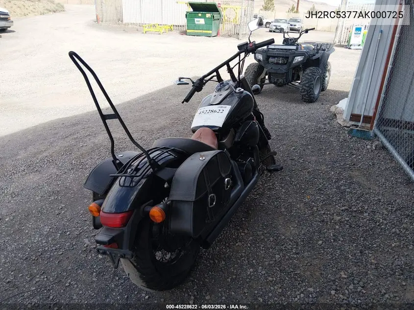 2010 Honda Vt750 C2B VIN: JH2RC5377AK000725 Lot: 45228622
