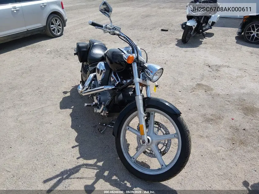 2010 Honda Vt1300 Cs VIN: JH2SC6708AK000611 Lot: 45240390