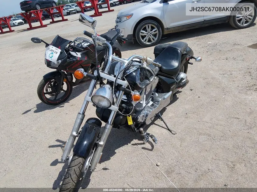 2010 Honda Vt1300 Cs VIN: JH2SC6708AK000611 Lot: 45240390
