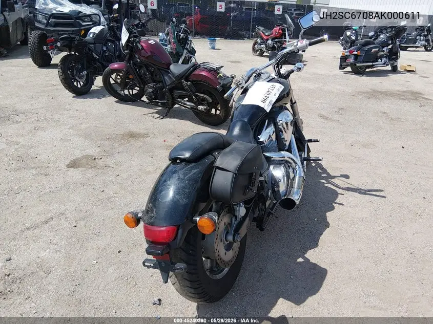 2010 Honda Vt1300 Cs VIN: JH2SC6708AK000611 Lot: 45240390
