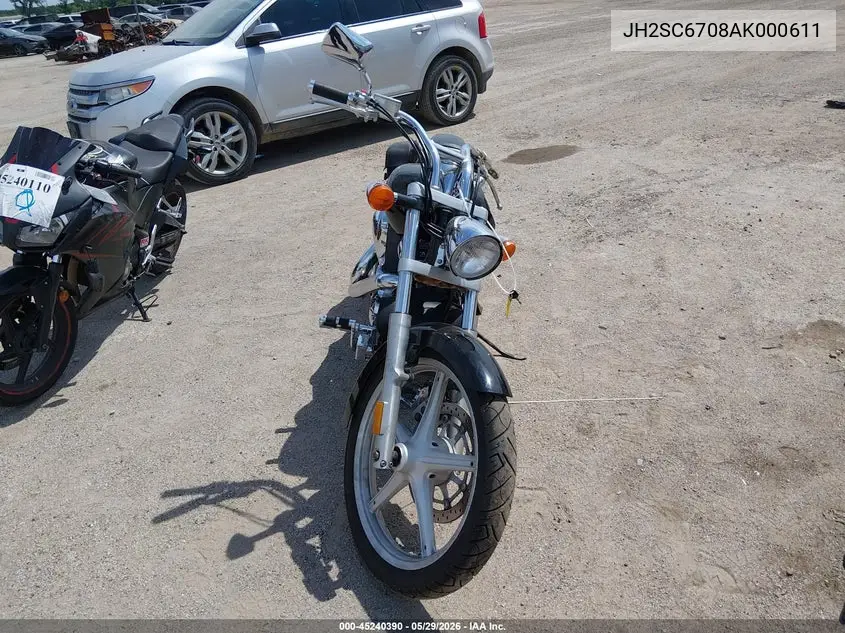2010 Honda Vt1300 Cs VIN: JH2SC6708AK000611 Lot: 45240390