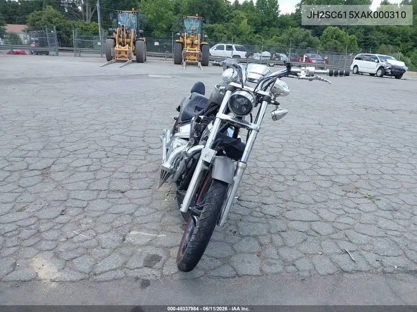 2010 Honda Vt1300 Cx VIN: JH2SC615XAK000310 Lot: 45337984