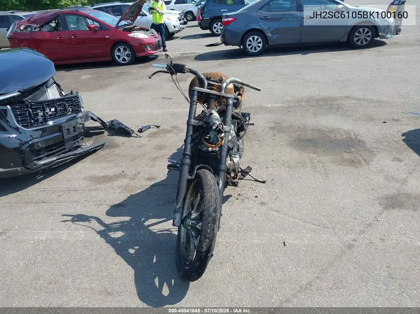 2011 Honda Vt1300 Cx VIN: JH2SC6105BK100160 Lot: 45541845