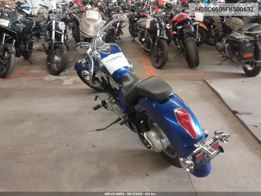 2015 Honda Vt1300 Cr VIN: JH2SC6606FK500632 Lot: 43180953