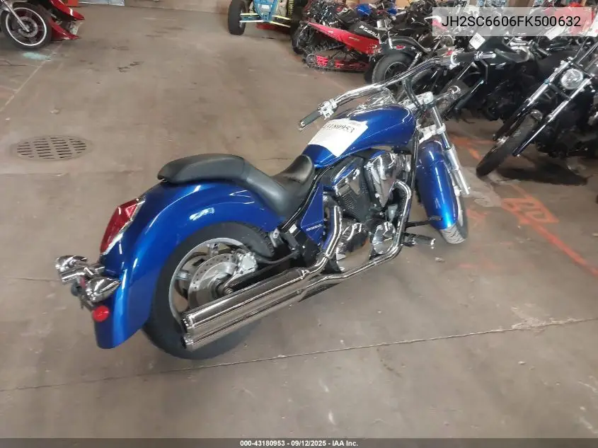 2015 Honda Vt1300 Cr VIN: JH2SC6606FK500632 Lot: 43180953