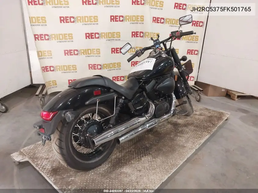 2015 Honda Vt750 C2B VIN: JH2RC5375FK501765 Lot: 44893397